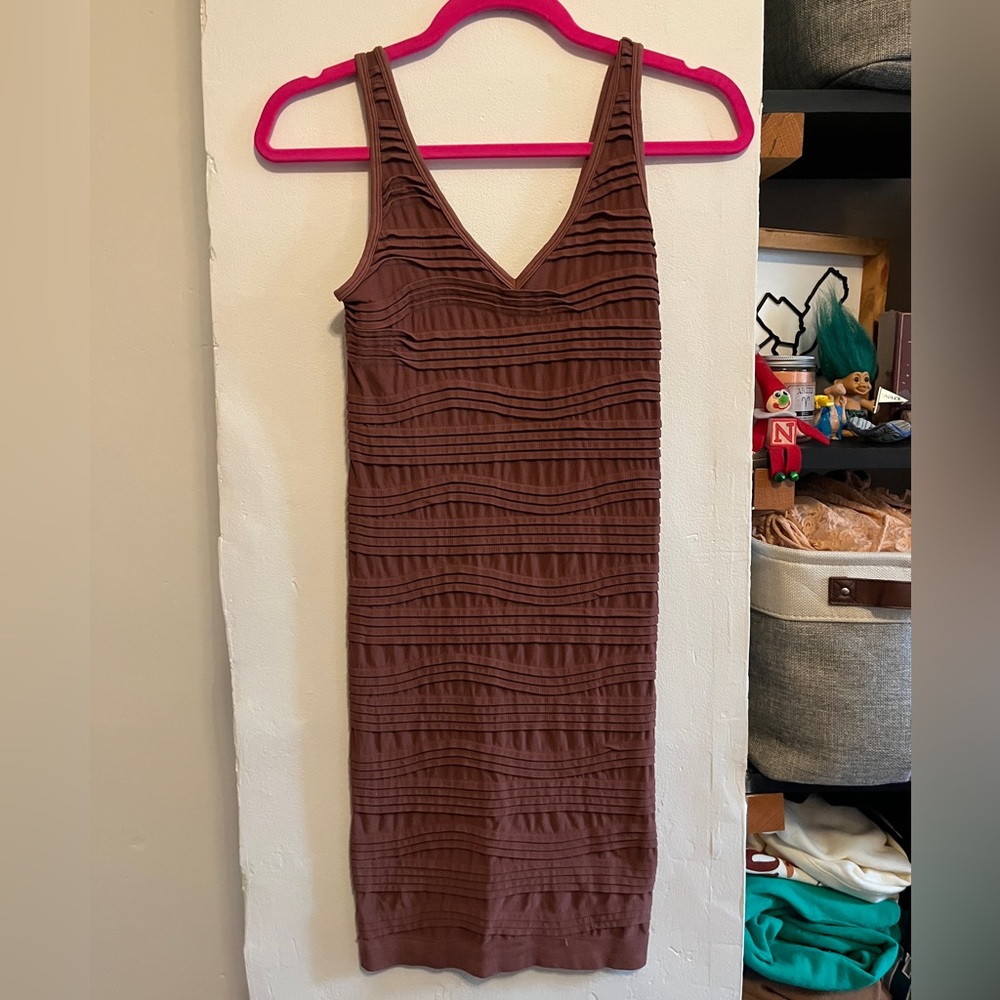 Brown Sleeveless Dress